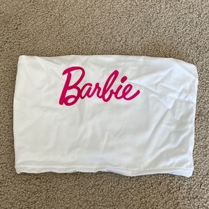 White and pink Barbie Tube Top